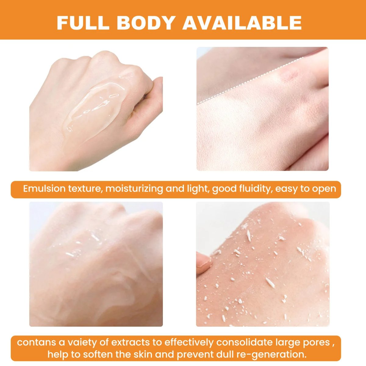 ORANGE EXFOLIATING WHITENING GEL || কমলা স্ক্রাবিং ও উজ্জ্বলতা জেল - Image 5